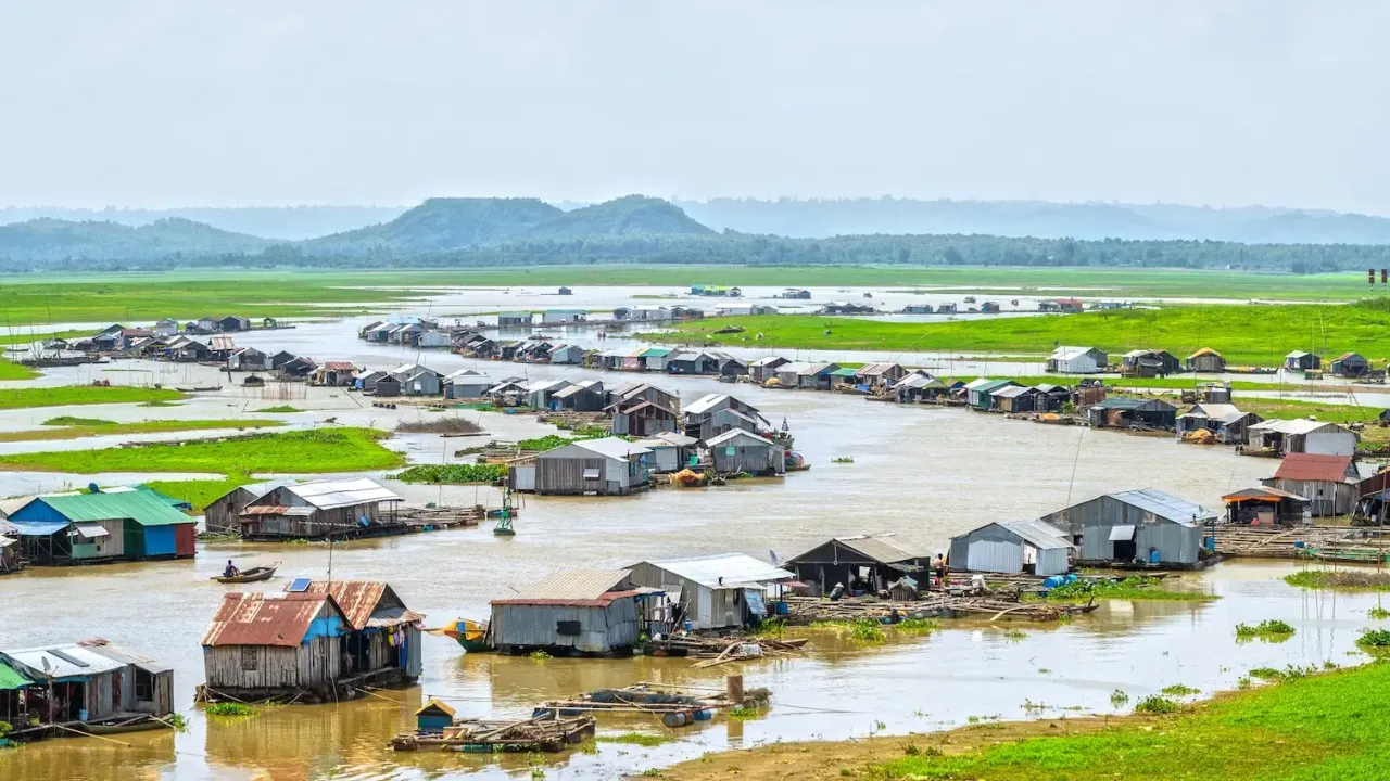 Vietnamese fishing village